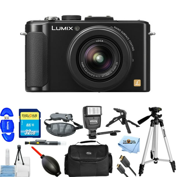 Panasonic Lumix Dmc Lx7 Digital Camera Black Pro Bundle Brand New Walmart Com Walmart Com