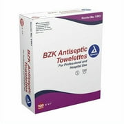 Dynarex BZK Antiseptic Towelettes, 5" x 7" 100 Pads MS-60700
