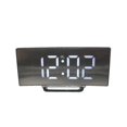 thumbnail image 2 of Creative curved LED clock student alarm clock creative electronic clock, 2 of 5