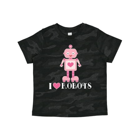 

Inktastic Robotics I Love Robots Girls Girls Toddler T-Shirt
