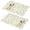 Pioneer Flower Floral, variant on Placemat, Pioneer Flower Floral Print Pattern Place Mats Table Mat Set Of 2, PVC Washable Placemats for Party Kitchen Dining Decoration, 18x12 Inch, Fade Resistant