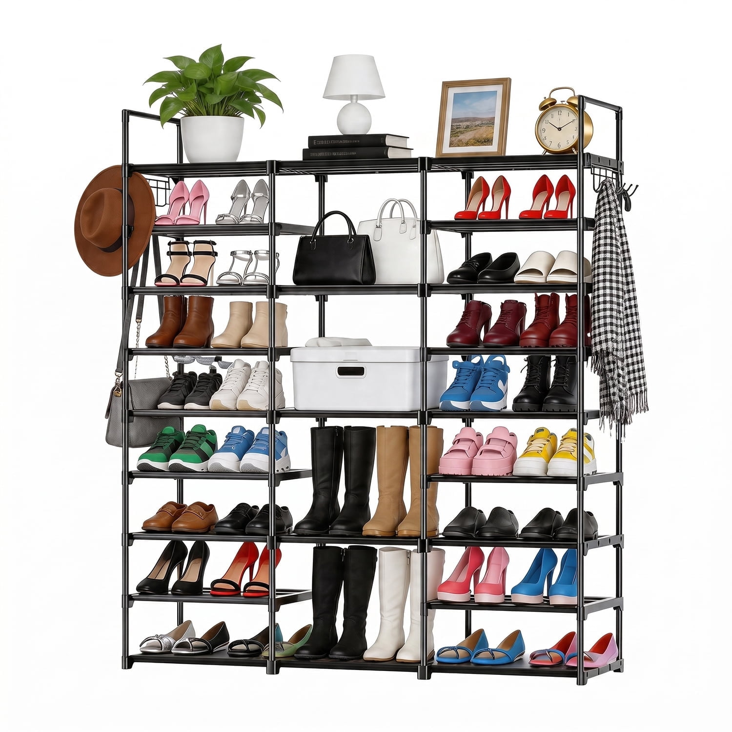 Whitmor Sturdy Organizer, 2-Tier Expanding and Stacking Shoe Rack