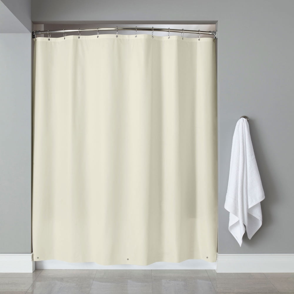 8 Gauge Heavyweight Vinyl Shower Curtain Liner w/ Metal Grommets 72"x72