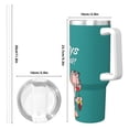 thumbnail image 4 of Yiaed Garfield Imprimé 40oz Contenant Isotherme à Double Paroi en Acier Inoxydable Tasse de Voyage Isolée sous Vide avec Poignée Aventure Réutilisable, 4 of 8