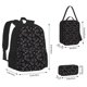 thumbnail image 2 of Easygdp Cool Skull Love Mochila para Niños y Niñas con Set de Caja de Almuerzo y Estuche para Lápices 3 en 1, Mochila Escolar Estampada para Adolescentes, 2 of 7
