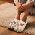 thumbnail image 5 of Psesaysky Mushroom Floral Butterfly Print Slippers for Women Japanese Style House Slippers Indoor Lightweight Closed Toe Bedroom Soft Sole Sandals for Home Use, Size 6-7, 5 of 7