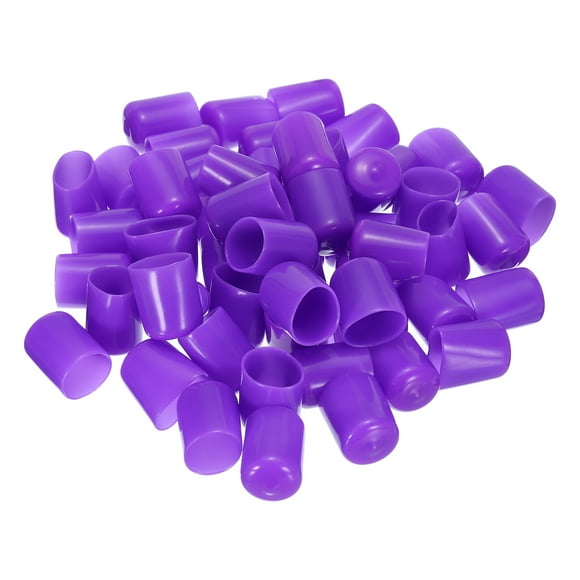 Uxcell Protège-Filetage à Vis Capuchon d'Extrémité en Caoutchouc 19 mm Violet