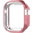 thumbnail image 4 of for Apple Watch Case Ultra 49mm Series 8 Soft Flexible TPU Thin Lightweight Protective Bumper for iWatch [No Screen] - Plating Pink, 4 of 5