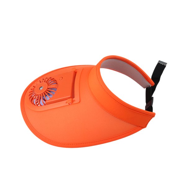 Sombrero para el sol Minnieouse con Ventilador Rojo Naranja