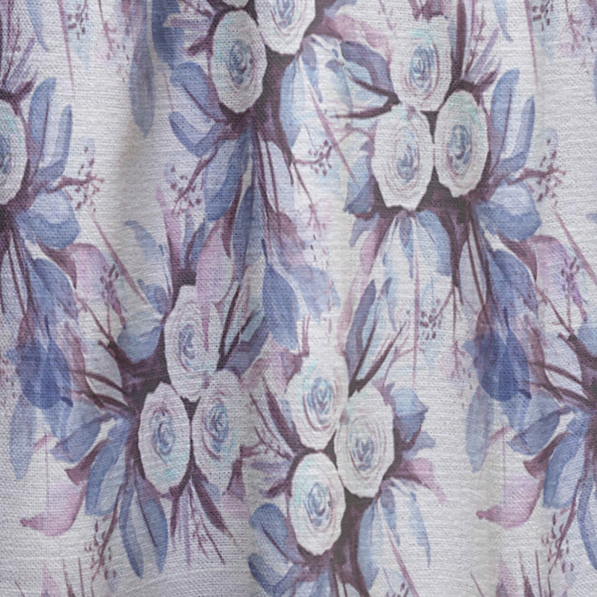 Designart 'Bloom Purple III' Floral Curtain Panel