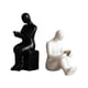 thumbnail image 4 of Sujetalibros decorativos, modernos, con acentos elegantes, sujetalibros estéticos con forma de estatua. 8 cm x 95 cm x 22 cm, 4 of 9