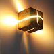 thumbnail image 4 of Aplique de Pared LED de Madera Agrietada, Cuadrado, de Madera Maciza, para Pasillo, Balcón, Iluminación Decorativa., 4 of 5