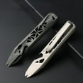 thumbnail image 2 of Titanium Alloy Mini EDC Pry Bar Multi-Tool with Pocket Clip – CNC Machined TC4 Titanium Bottle Opener, Nail Puller & Screwdriver Assist for Outdoor, Camping & Everyday Carry, 2 of 11