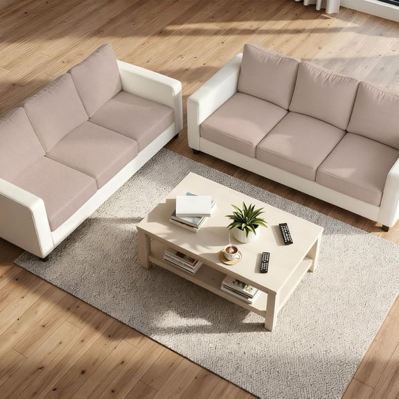 12Pcs Cushion Covers Stretch Outdoor Couch Slipcovers Washable Furniture Protector with Elastic Bottom Sofa Chair Cover, Blush Khaki