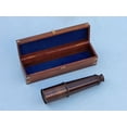 thumbnail image 2 of Handcrafted Decor FT-0214-BZ Deluxe Class Hampton Collection Bronze Spyglass with Rosewood Box, 36 in., 2 of 2