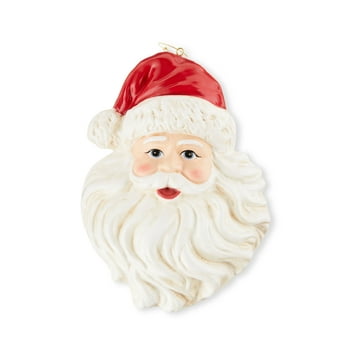 Jumbo Santa Ornament, Joyful Peace, Red & White, 0.13kg, by Holiday Time