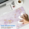 thumbnail image 4 of 31.5x11.8in Pink Gold Marble Mouse Pad - Large Desk Mat & Laptop Protector for Cute Pink Office Accessories, 4 of 7