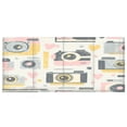 thumbnail image 4 of WOBOGO Vintage Film Camera Pattern Acrylic Pen Holder 4 Compartments Clear Pencil Organizer Makeup Brush Storage Case, 4 of 7