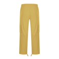 thumbnail image 4 of CHOK Men Flap Pocket Drawstring Elastic Waist Cargo Pants Straight-Fit Casual Pants Solid Trousers Relaxed Plus Size Long Pant, 4 of 9