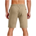 thumbnail image 5 of Men's Casual Elastic Waist Shorts with Multiple Pockets for Sports and Everyday, 5 of 8