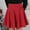 Red 2, variant on Skirts for Women Skirt Half Length Women Fashion Casual Short Style Solid Glare Sun Pleated Skirt All-Season Wardrobe for Everyday Wear Red 2 M