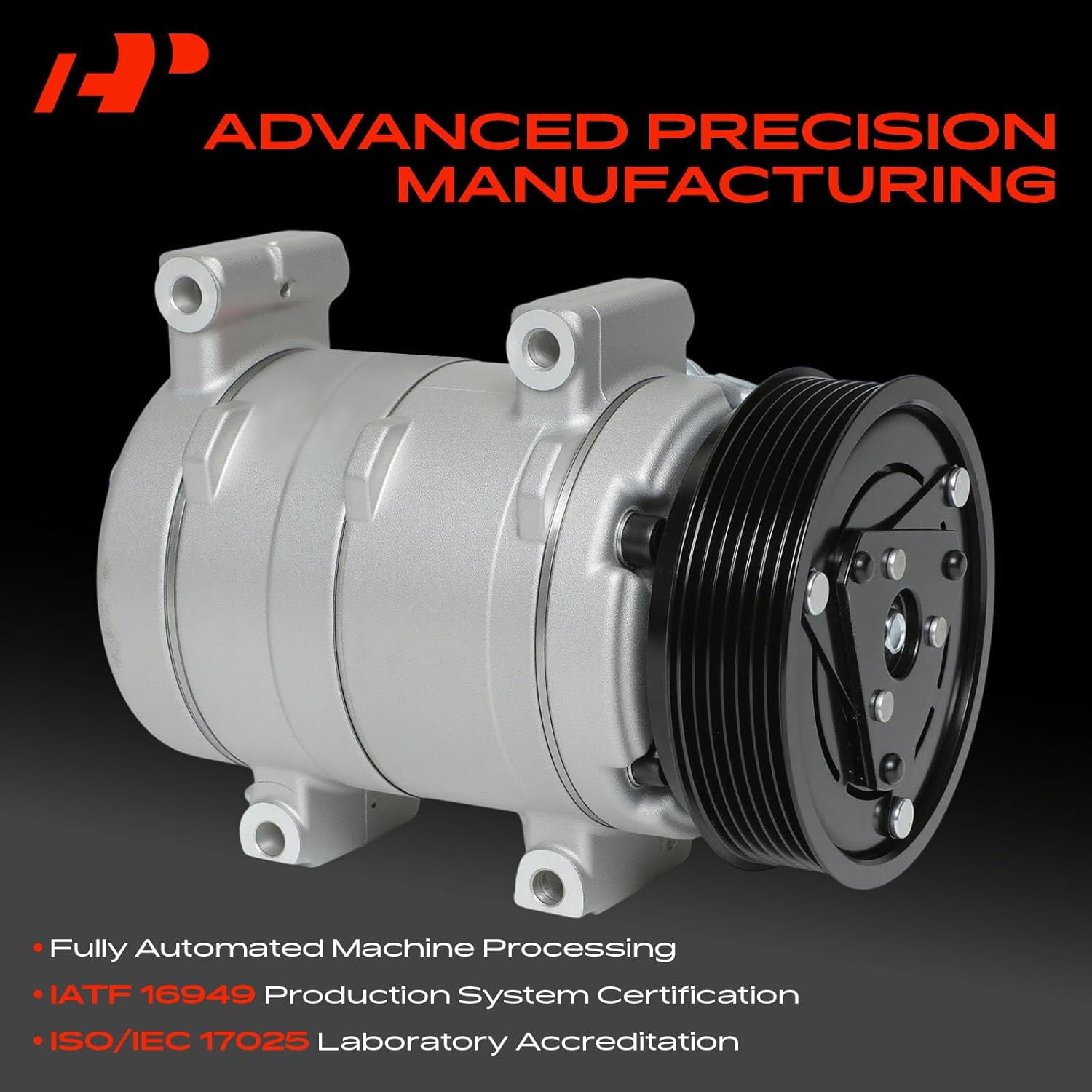 A-Premium A/C AC Compressor with Clutch Compatible with Toyota Tacoma 2005-2015, Replace# 68677, 88320-04060