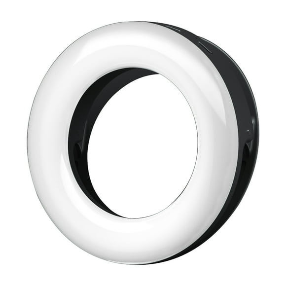 Anillo de luz para selfies con clip para teléfono | 3 modos de color y atenuación continua | Luz LED portátil para videollamadas en teléfono y portátil