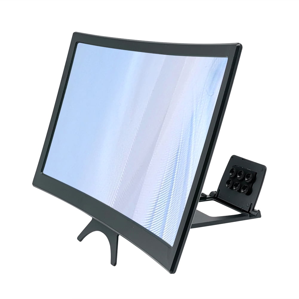 TBOLINE L6 12 inch Curved Phone Screen Magnifier HD Amplifier with Phone Stand