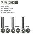 thumbnail image 3 of 1/2 In  X 8 In Shelf Bracket Kit, 6 Pack, 3 of 10