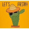 thumbnail image 2 of Old Glory Youth Cinco De Mayo Dabbing Cactus Lets Fiesta Party Short Sleeve Graphic T Shirt, 2 of 6