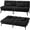 Black, variant on CloudRest Pro 72" Modern Convertible Futon Sofa Bed, Upholstered Futon Couch with 5 Adjustable Backrest Angles,Suitable for Apartment,Living Room,Black