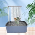 thumbnail image 4 of Automatic Circulating Water Bath for Birds, Furenl Parrot-Specific Shower Basin with Automatic Water Circulation - Large Bathroom Shower for Birds, Green, 4 of 9