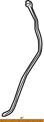 GMC GM OEM 10-16 Terrain Rear Door-Rear Weatherstrip Seal Left 20998401