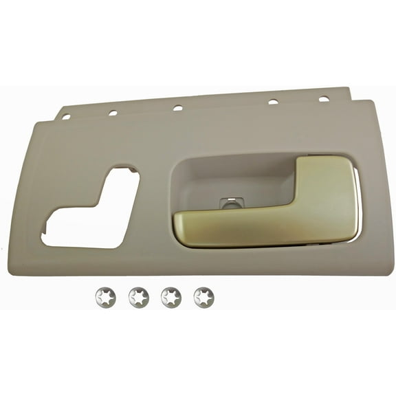 Dorman 80469 Front Passenger Side Interior Door Handle for Specific Lincoln Models, Chrome Lever; Beige Housing