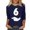 Navy1, variant on Ruimatai Women's Casual Floral Print Blouse 3/4 Sleeve Round Neck Pullover Top Comfortable Everyday Fashion Tunic