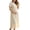 01# Beige, variant on Women's Maternity Maxi Dress, Short Sleeve Crew Neck A-Line Waffle Texture Stretchy High Waist Long Dress for Casual Pregnancy Wear