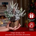 thumbnail image 2 of Árbol de Navidad KPX artificial para mesa, tamaño pequeño, con adornos, 2 of 6