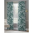 thumbnail image 4 of Dark Green Spring Floral Sheer Curtains 96 Inch Length 2 Panels Set Window Treatments, Farmhouse Flowers Elegant Pastoral Rod Pocket Semi Curtains for Living Room/Bedroom/Kitchen Décor, 104"W x 96"L, 4 of 7