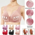 thumbnail image 2 of UPPADA Plus Size Bras for Women Front Snap Everyday Bras for Women Wirefree Push Up Bras Plus Size Bralettes for Senior Ultra Soft Underwire Bras Wireless Bras for Women Clrearance on Sale, 2 of 3