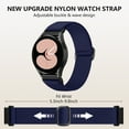 thumbnail image 3 of GEAK 20mm Stretchy Nylon Bands Compatible for Samsung Galaxy Watch 7 6 5 4 Active 2 40mm 44mm/Watch 5 Pro 45mm/Watch 6 Classic 47mm 43mm/Watch 4 Classic 46mm 42mm/Watch 3 41mm/Watch 42mm/Active 40mm, 3 of 8