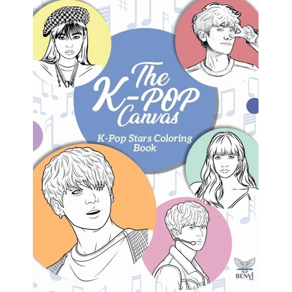 The K-Pop Canvas: Kpop gifts, Kpop book, Kpop stars, (Paperback)