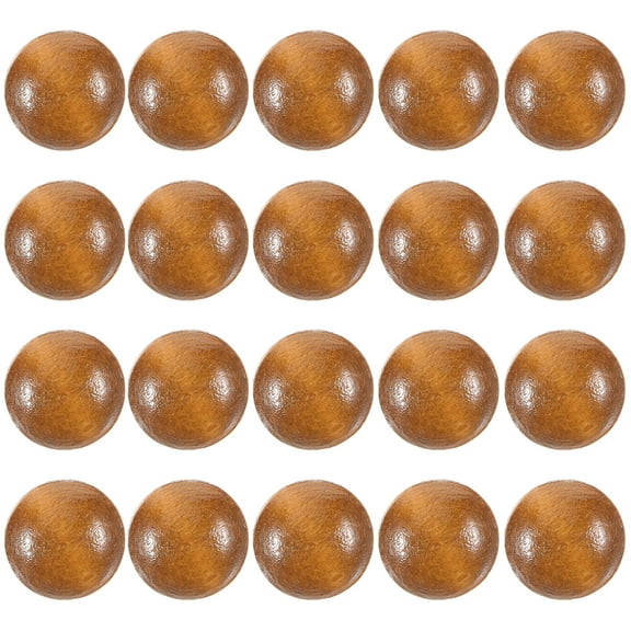 20 Pcs Dome Button Knobs Pan Wooden Buttons Round Buttons Man 1x1cm