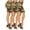 Camo Green, variant on Women's 3-Pack
Comfy Stretch Print Mix Assorted Pack Shorts with Elastic Waistband