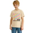 thumbnail image 3 of XAOFW Kids T-Shirts Girls 100 Days Of School Fashion Number Print Shirt Cute Toddler Youth Teenage Short Sleeve Crew Neck Comfortable Stylish Holiday Vacation Top, 3 of 7