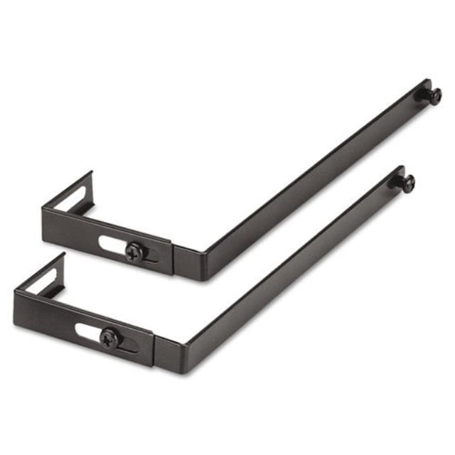 Black Set of Two Universal Office Products 8173 Adjustable Cubicle Hangers
