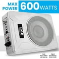 thumbnail image 6 of Pyle 8-Inch Low-Profile Amplified Subwoofer System - 600-Watt Compact Car Subwoofer W/ Built in Amp, 6 of 7