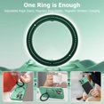 thumbnail image 3 of Magnetic for iPhone 15 Pro Case with Ring Holder Compatible with Magsafe Cover Camera Lens Protector Shockproof Soft TPU 360° Rotatable Kickstand Phone Case for iPhone 15 Pro Green, 3 of 13