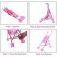 thumbnail image 3 of Baby Stroller with Carriage, Pretend Play Toy for Kids, 3 of 4