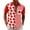 Red, variant on Casual Shirts for Mens Short Sleeve Stylish Print Comfort Breathable Fabric Holiday Top for Men,Red,L