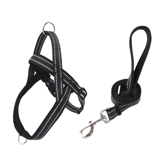 Adjustable Pet Chest Strap Inclusive, Soft, Easy to Wear, Flexible, Explosion-Proof, Breathable - Medium Large Dog Lead Walking Running Chest Strap for Park